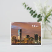 Miami skyline - Postkarte (Stehend Vorderseite)