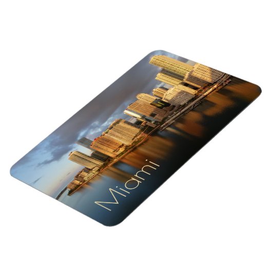 Miami Skyline, Reflexion Magnet (Linke Seite)