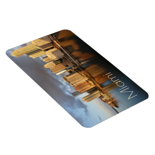 Miami Skyline, Reflexion Magnet (Rechte Seite)