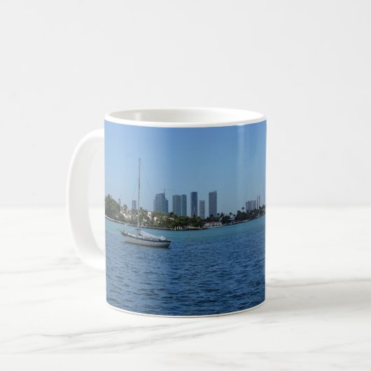 Miami Skyline-Tasse mit/ohne Text Kaffeetasse (Vorderseite Links)
