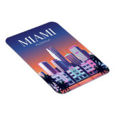 Miami-Skyline USA Magnet (Rechte Seite)