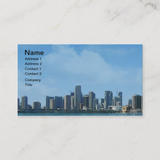 Miami-Skyline Visitenkarte