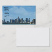 Miami-Skyline Visitenkarte (Vorne/Hinten)