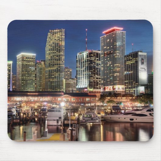 Miami-Skylinestadt in Florida Mousepad (Vorne)