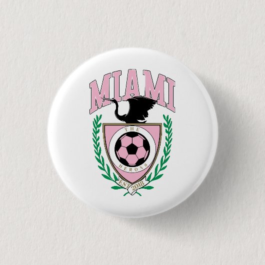 Miami Soccer Varsity Style Button (Vorderseite)