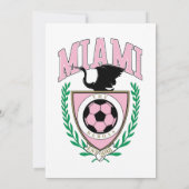 Miami Soccer Varsity Style Einladung (Rückseite)