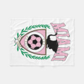 Miami Soccer Varsity Style Fleecedecke (Vorderseite (Horizontal))
