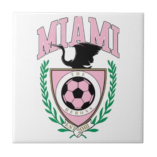 Miami Soccer Varsity Style Fliese (Vorderseite)