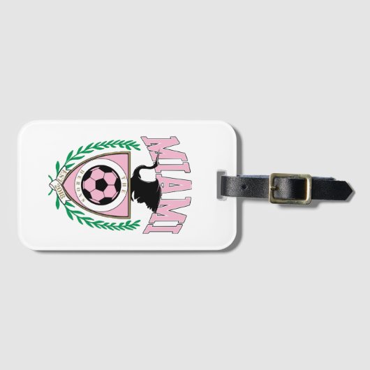 Miami Soccer Varsity Style Gepäckanhänger (Vorderseite (Horizontal))