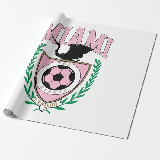 Miami Soccer Varsity Style Geschenkpapier (Ungerollt)