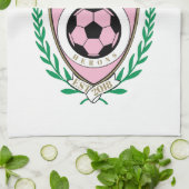 Miami Soccer Varsity Style Geschirrtuch (Gefaltet)