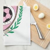 Miami Soccer Varsity Style Geschirrtuch (Viertel Falte)