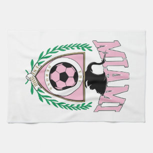 Miami Soccer Varsity Style Geschirrtuch