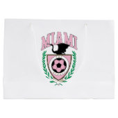 Miami Soccer Varsity Style Große Geschenktüte (Rückseite)