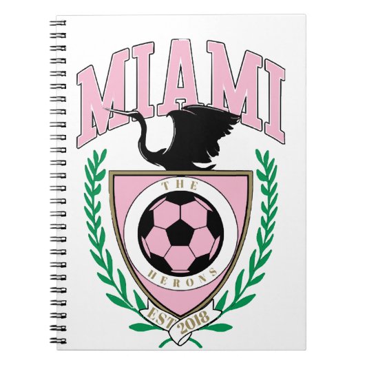 Miami Soccer Varsity Style Notizblock (Vorderseite)