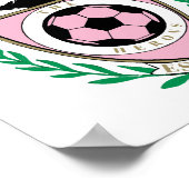 Miami Soccer Varsity Style Poster (Ecke)
