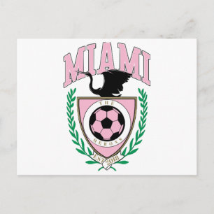 Miami Soccer Varsity Style Postkarte
