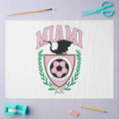 Miami Soccer Varsity Style Seidenpapier (Basteln)