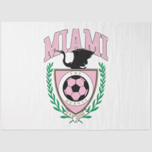 Miami Soccer Varsity Style Seidenpapier