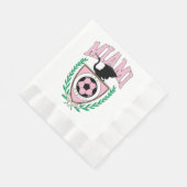 Miami Soccer Varsity Style Serviette (Ecke)