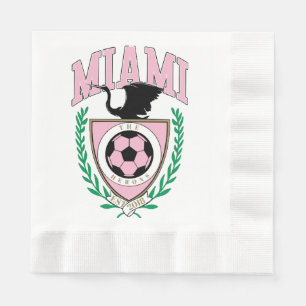Miami Soccer Varsity Style Serviette