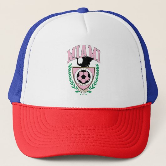 Miami Soccer Varsity Style Truckerkappe (Vorderseite)