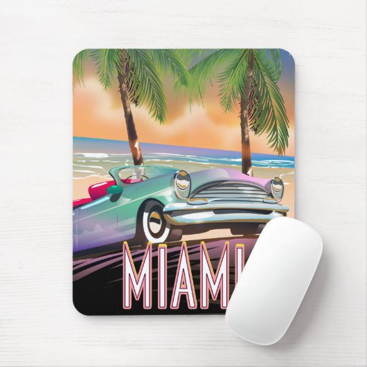 Miami Sonnenuntergang Mousepad (Mit Mouse)