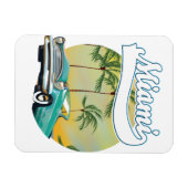 Miami-Sonnenuntergangs-Logo Magnet (Horizontal)