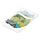 Miami-Sonnenuntergangs-Logo Magnet (Linke Seite)