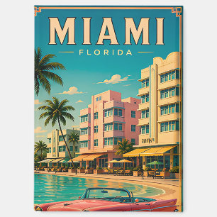 🌊 Miami South Beach City Retro Kollektion Magnet