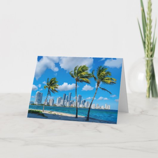 Miami South Beach Florida Karte (Vorderseite)