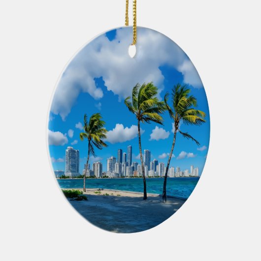 Miami South Beach Florida Keramik Ornament (Rechts)