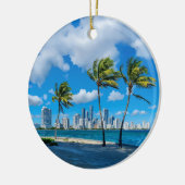 Miami South Beach Florida Keramik Ornament (Links)