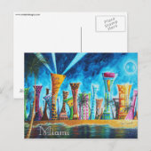 Miami South Beach Florida Pop Art Travel Postkarte (Vorne/Hinten)