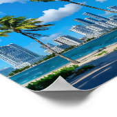 Miami South Beach Florida Poster (Ecke)