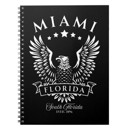 Miami South Florida Vintag Eagle Notizblock (Vorderseite)