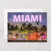 MIAMI SSOUTH BEACH POSTKARTE (Vorne/Hinten)