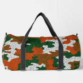 Miami Storm green & Orange Camo Printed Duffle Bag (Vorderseite)