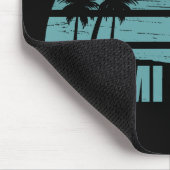 Miami Strand Florida Vintage Mousepad (Ecke)