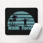 Miami Strand Florida Vintage Mousepad (Mit Mouse)