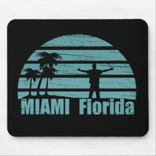 Miami Strand Florida Vintage Mousepad