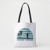 Miami Strand Florida Vintage Tasche (Vorderseite)
