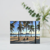 Miami, Strand von Florida Postkarte (Stehend Vorderseite)
