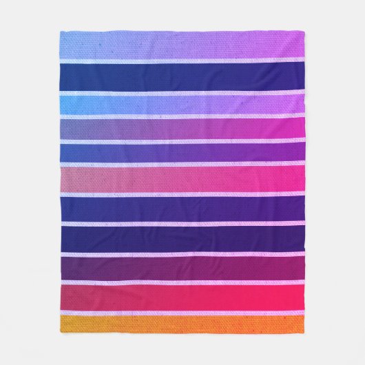 Miami Striped Fleecedecke (Vorderseite)