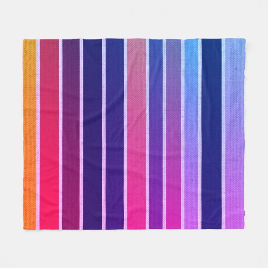 Miami Striped Fleecedecke (Vorderseite (Horizontal))