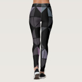 Miami Style auf dunklem Schwarz-Design Leggings (Rückseite)