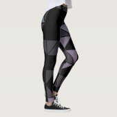 Miami Style auf dunklem Schwarz-Design Leggings (Rechts)