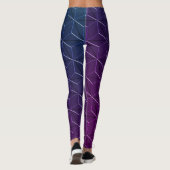 Miami Style Geometric Seamless Pattern Leggings (Rückseite)