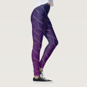 Miami Style Geometric Seamless Pattern Leggings (Rechts)