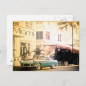 Miami-Süd-Strand Postkarte (Vorne/Hinten)